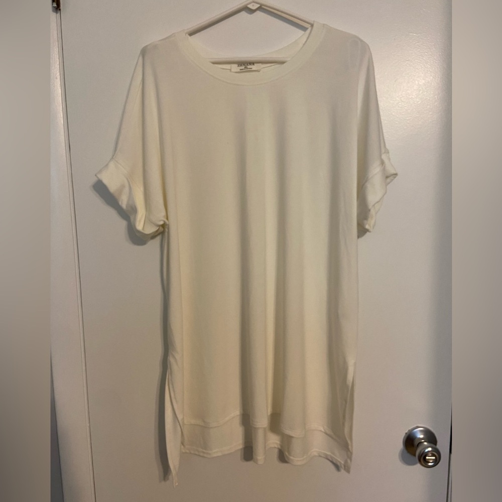 Zenana ivory tunic